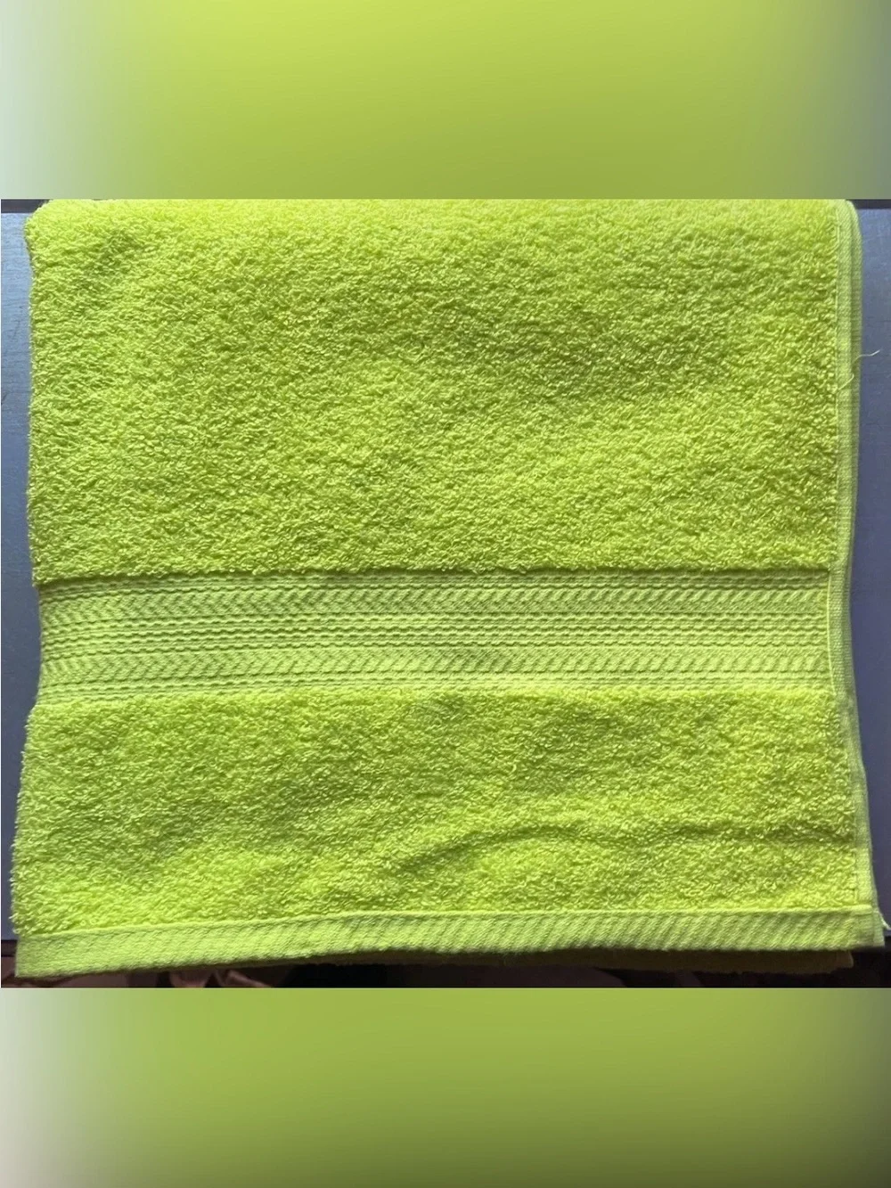 Essential Home Citrus Bath Towels Set of 6 52x27 100% Cotton New